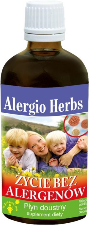 Inwent Herbs ALERGIO HERBS Życie BEZ ALERGENÓW płyn doustny- suplement diety- 100 ml