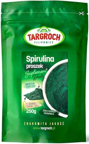 Targroch SPIRULINA Spirulina 250 g proszek Algi - suplement diety