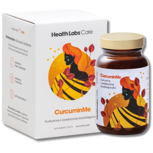 Health Labs Care CurcuminMe - Kurkuma , kurkumina, piperyna - Poprawa trawienia i antyoksydacja - 60 kapsułek