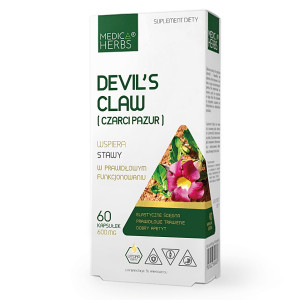 Medica Herbs Devil's Claw 600mg 60 kapsułek Diabelski Pazur - suplement diety