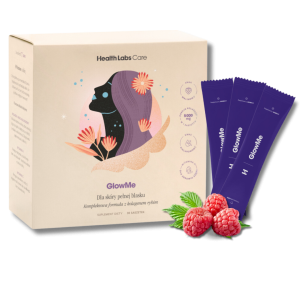 Health Labs Care GlowMe - Kwas Hialuronowy - Kolagen - Zdrowa, piękna skóra - 30 saszetek