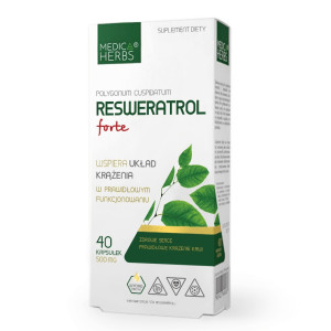 Medica Herbs RESWERATROL FORTE  - 500mg - suplement diety - 40 kapsułek