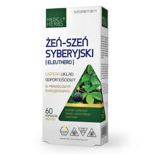 Medica Herbs Żeń-Szeń syberyjski ELEUTHERO - 60 kapsułek