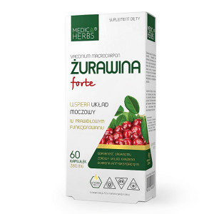 Medica Herbs ŻURAWINA FORTE ekstrakt - 60 kapsułek