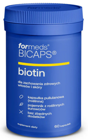 ForMeds BICAPS BIOTIN Biotyna 2500 - 60 kapsułek - suplement diety