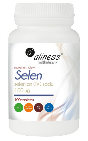 Aliness Selen Selenian (IV) sodu 100 µg 100 tabletek