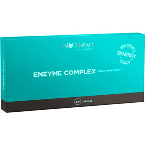 x NUTRIVI Enzyme Complex 60 kapsułek - Enzymy trawienne - suplement diety