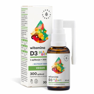 Aura Herbals Witamina D3 Vegan DLA DZIECI AEROZOL 30ml
