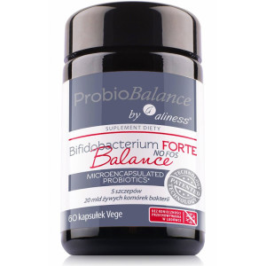 Aliness ProbioBalance Bifidobacterium Forte Balance 20 mld 60 kapsułek vege probiotyk prebiotyk 5 szczepów