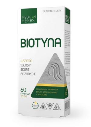 Medica Herbs BIOTYNA 2.5mg - suplement diety - 60 kapsułek