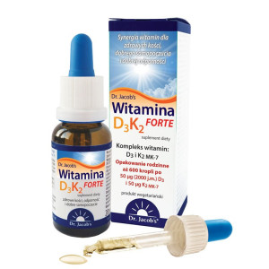 Dr. Jacobs Witamina D3 K2 FORTE 20ml produkt wegetariański - suplement diety