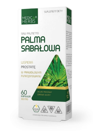 Medica Herbs Palma Sabałowa - SAW PALMETTO EXTRACT - 160 mg 60 kapsułek