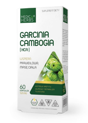 Medica Herbs GARCINIA HCA extract  15:1 520 mg / 60 kapsułek