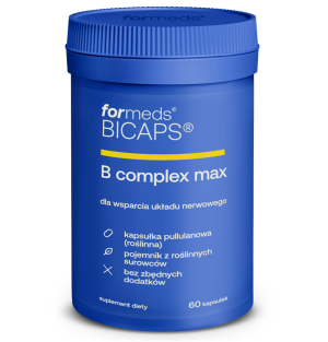 ForMeds BICAPS B COMPLEX MAX - Kompleks witamin z grupy B METYLO - 60 kapsułek
