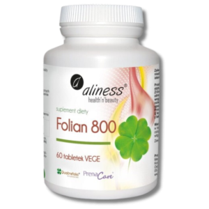 Aliness Folian 800 µg 60 tabletek vege kwas foliowy
