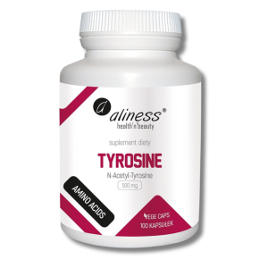 Aliness Tyrosine 500 mg 100 kapsułek vege N-Acetyl-Tyrosine tyrozyna