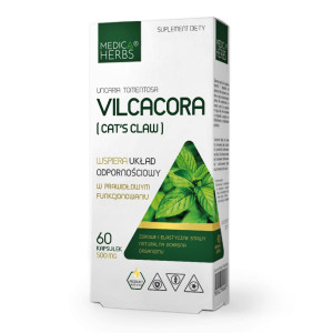 Medica Herbs VILCACORA - CAT'S CLAW Koci pazur 400 mg 60 kapsułek