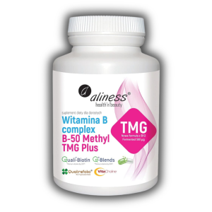 Aliness Witamina B Complex B-50 Methyl TMG Plus 100 kapsułek vege B50 metylo