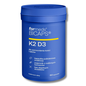 ForMeds BICAPS K2 D3 Witamina K-2 MK-7 + D3 2000 IU - suplement diety- 60 kapsułek
