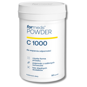 ForMeds POWDER C 1000 WITAMINA C potwierdzona badaniami 90 porcji - suplement diety