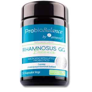 Aliness ProbioBalance Rhamnosus GG Balance 5 mld 30 kapsułek vege prebiotyk probiotyk