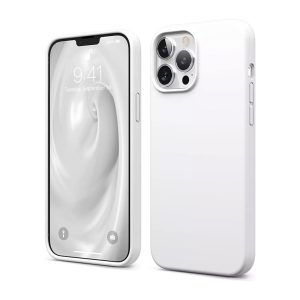 iS Capa Silicone Líquido Magsafe iPhone 15 Pro - Branco