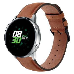 iS Bracelete Smartwatch em Pele - Castanho