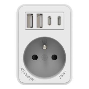iS Tomada USB Type E