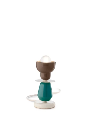 Lampa stołowa Berimbau C2604 wiele kolorów - Lampa stołowa Berimbau C2604 wiele kolorów - Terrakota/oliwkowy
