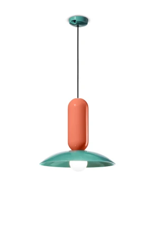 Lampa wisząca Pau C2630 wiele kolorów - Lampa wisząca Pau C2630 wiele kolorów - Koralowo/zielony