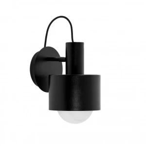 Lampa ścienna Enkel, czarna