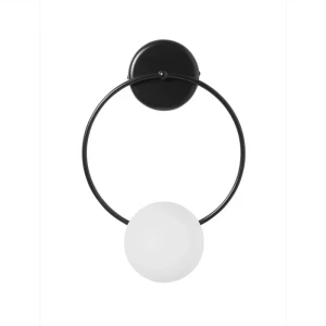 Lampa ścienna Fuppu B, czarna