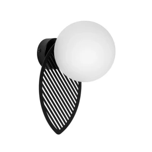 Lampa ścienna Fyllo B, czarna