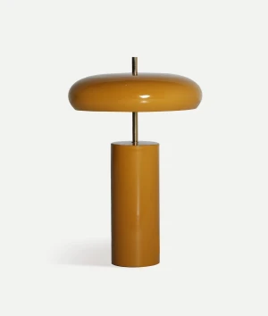 Lampa stołowa Zalk musztardowa