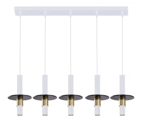 Lampa wisząca Alvito 5, biała