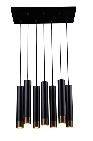 Lampa wisząca Eido 7, czarna