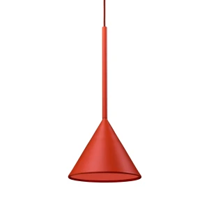 Lampa wisząca Figura Cone czerwona