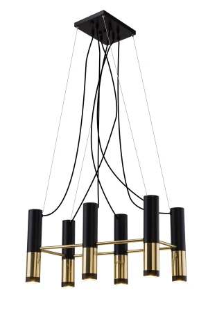 Lampa wisząca Kavos 6, czarna