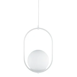 Lampa wisząca Koban B, biała
