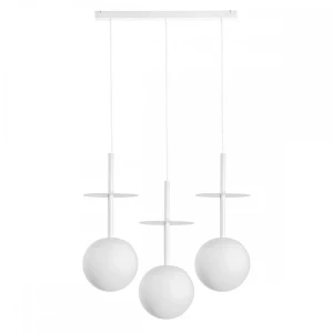 Lampa wisząca PLAAT A 3L biała