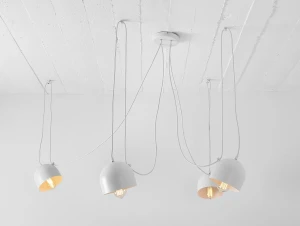 Lampa wisząca POPO 4, biała