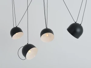 Lampa wisząca POPO L 4, czarna