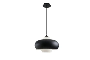 Lampa wisząca Valten 32 cm - Lampa wisząca Valten 32 cm - Czarny