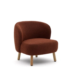 Fotel Ulit boucle terakota