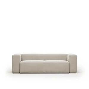 Sofa Blok 3-osobowa beżowa
