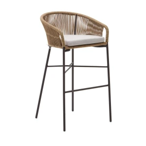 Stołek barowy Yanet 80 cm beżowy