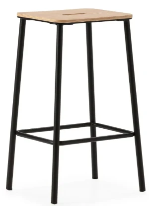 Taboret Abba czarny