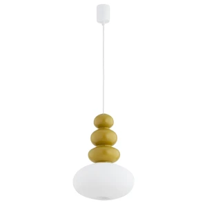 Lampa Diego miodowo biała