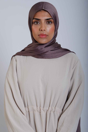 Crystal Hijab In Ash Brown |Stylish and Comfortable Modest Fashion | Rabaya