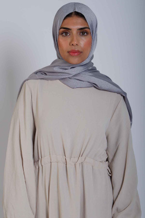 Crystal hijab In Silver | Stylish and Comfortable Modest Fashion | Rabaya